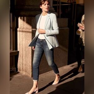 AG Adriano Goldschmied Dark Wash Cigarette roll up jeans